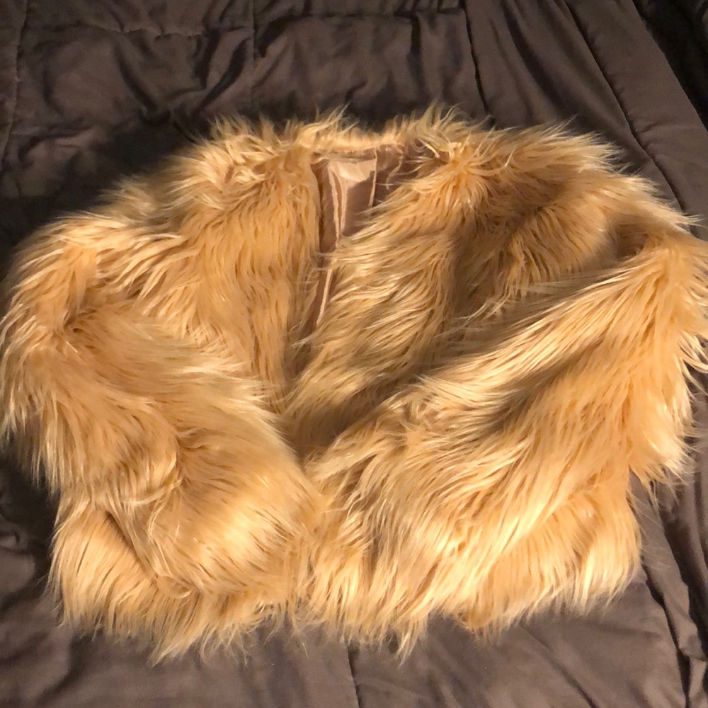 Pink Faux Fur Coat
